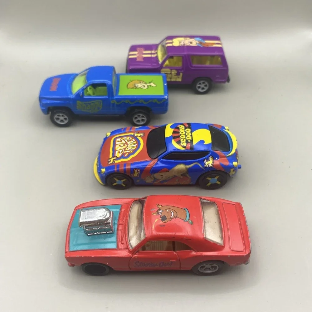 Set Lot of 4 Scooby Doo Die Cast Cars Racing Champions 1:64 Hanna-Barbera Mattel